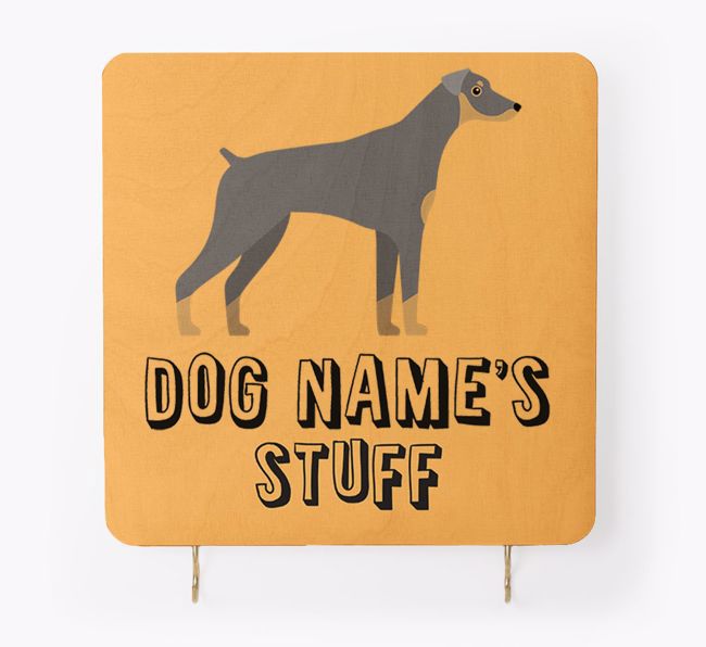 'Dog's Stuff' - Personalised {breedFullName} Lead & Collar Hanger